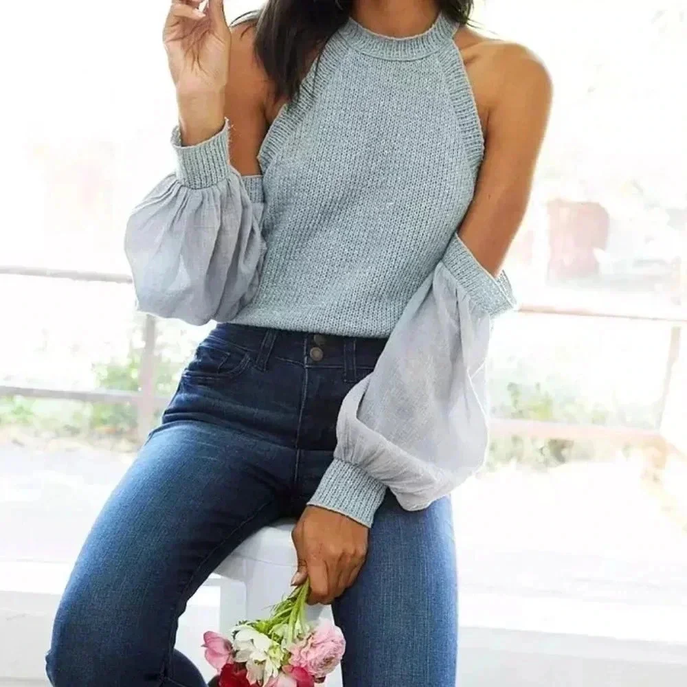 Gimmicks Cold Shoulder Sweater - Picture 10 of 11